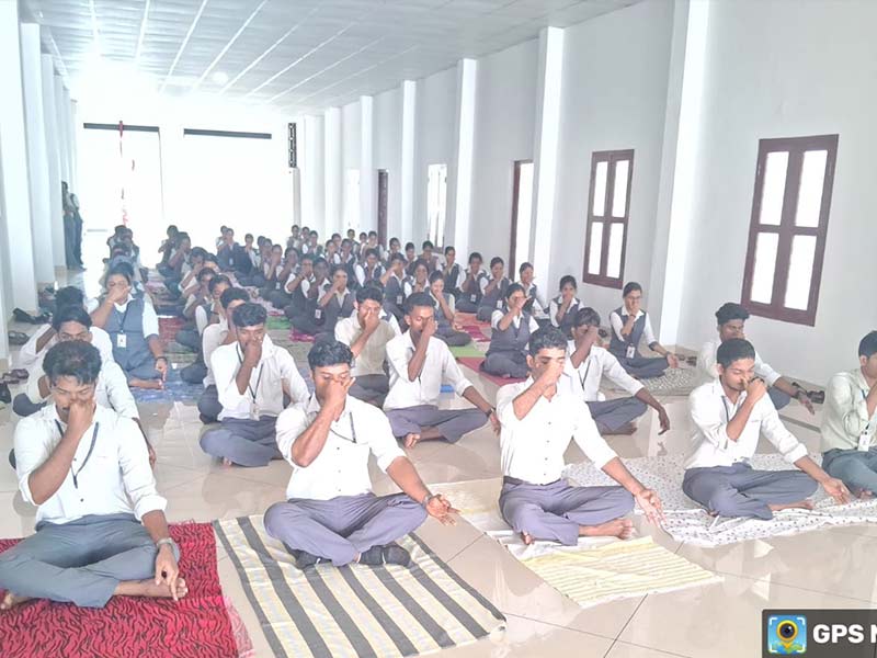 Yogaday celebration - Sree Gokulam SNGM College of Pharmacy